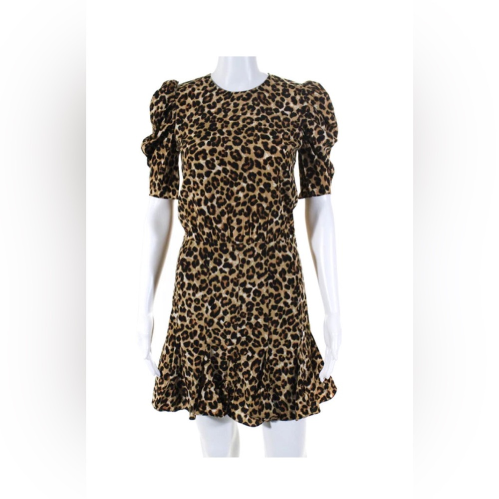 VERONICA BEARD LILA DRESS WITH PUFF SLEEVE